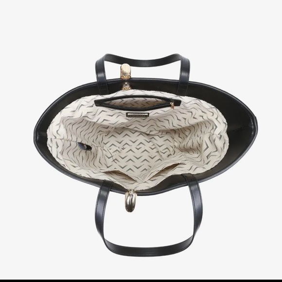 Urban Expressions Tan and Black Woven Tote - New w/Tags - Raelynn Tote - Picture 5 of 15